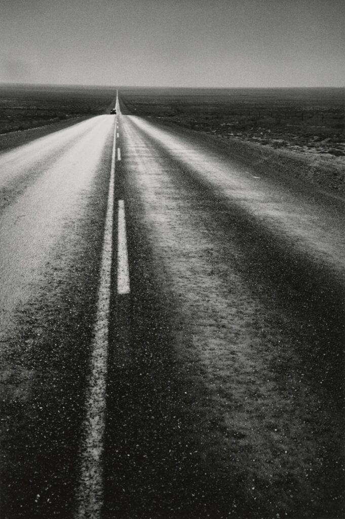 Robert Frank, U.S. 285, New Mexico, 1955, gelatin silver print, the Museum of Fine Arts, Houston, Museum purchase funded by Jerry E. and Nannette Finger. © The June Leaf and Robert Frank Foundation