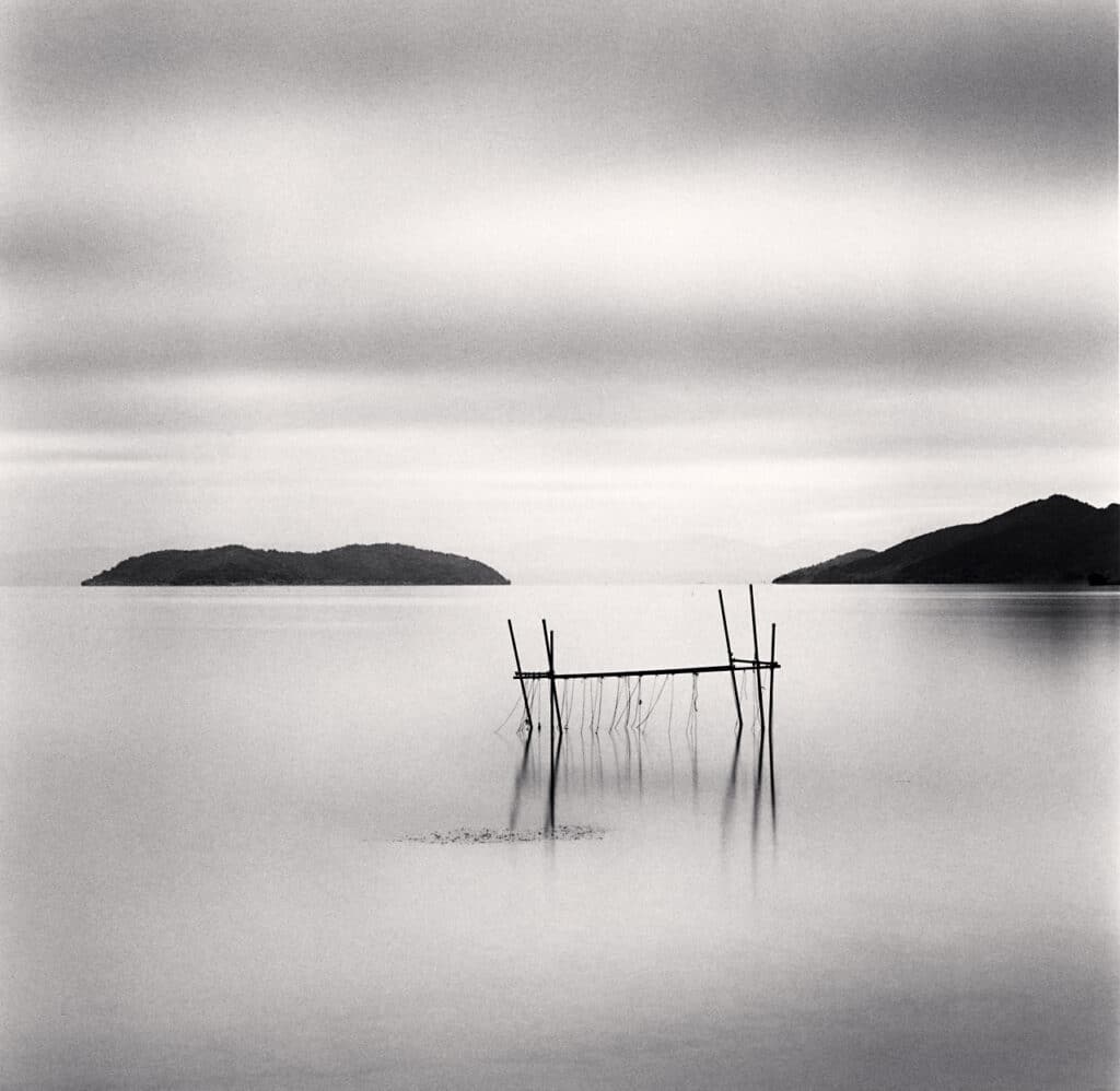 Filet de pêche en résille, lac Biwa, Honshu, Japon. 2022