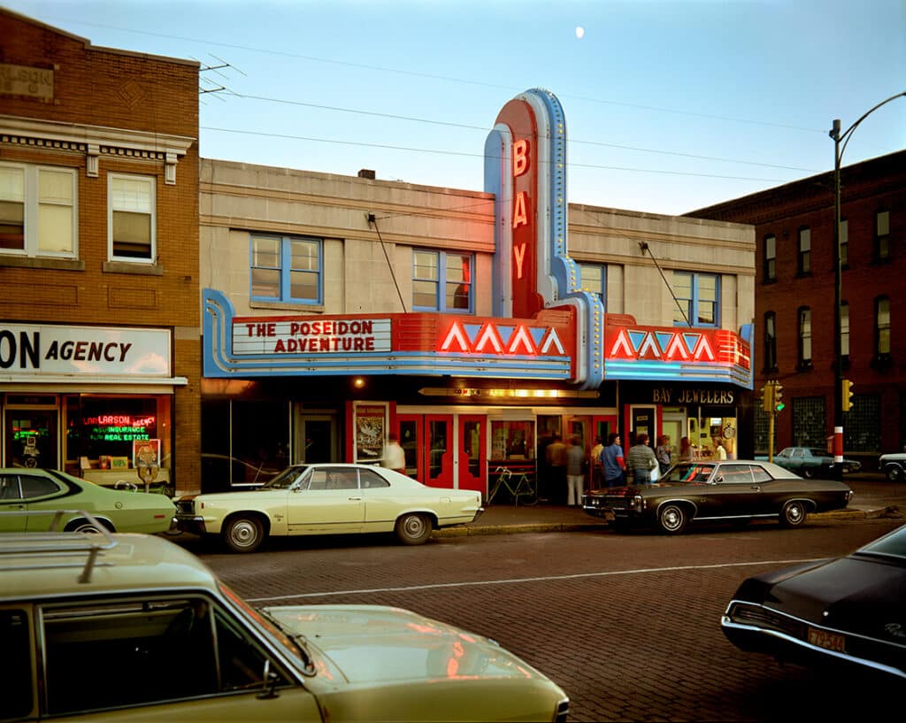 Second Street, Ashland, Wisconsin, July 9, 1973, de la série Uncommon Places, 1973-1986 © Stephen Shore. Courtesy 303 Gallery, New York and Sprüth Magers