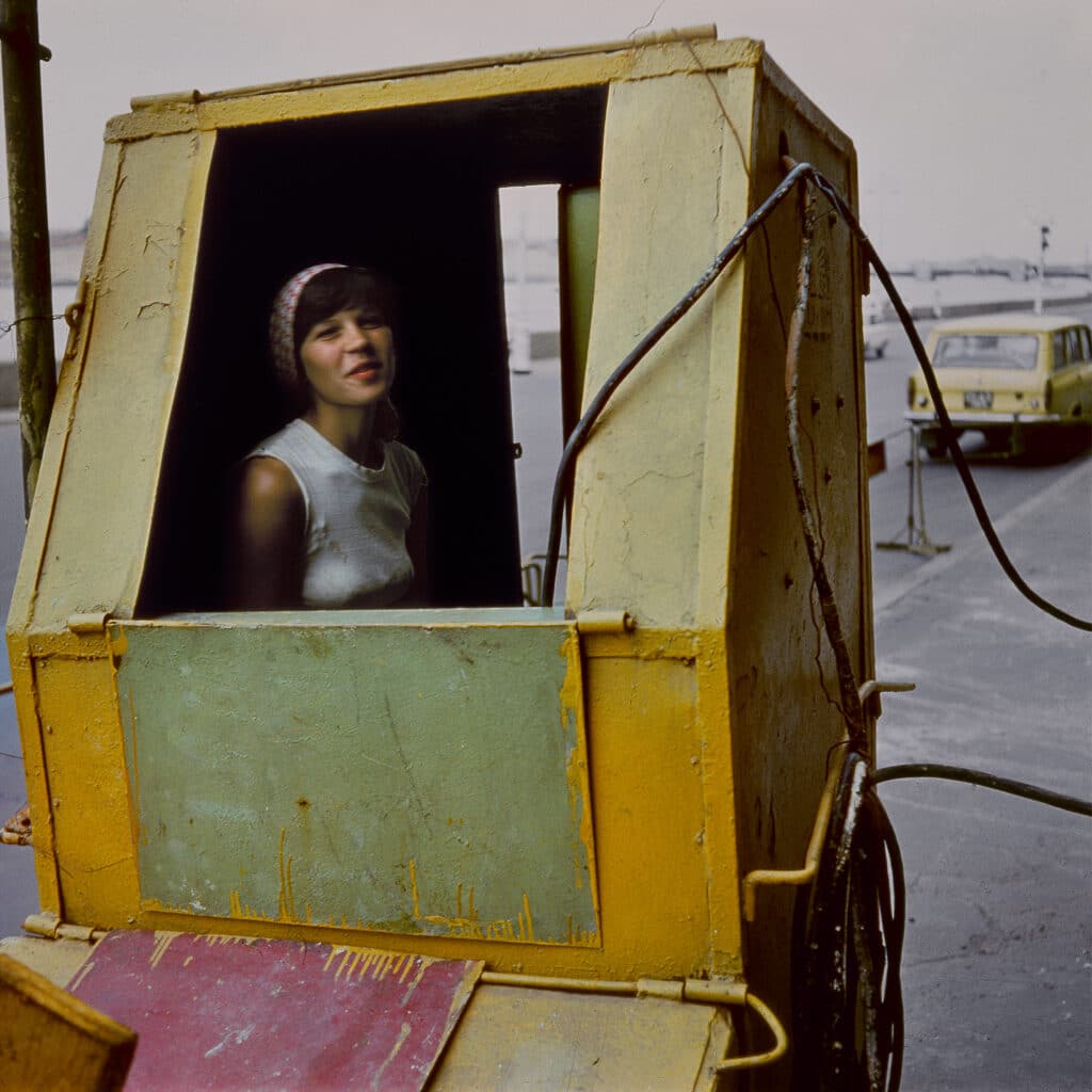 Girl in a box, Leningrad 1981 © Boris Savelev