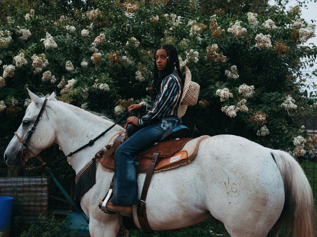 Girl on the horse: Kortnee Solomon, Hempstead, Texas © Ivan McClellan