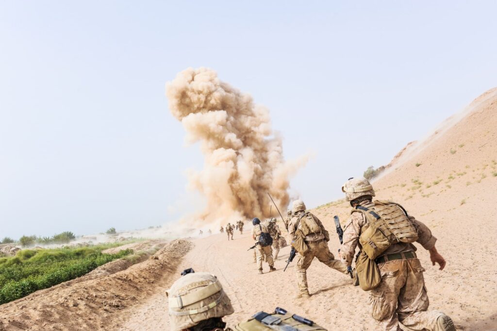 Buried bomb. Miam Poshteh, Helmand, Afghanistan, 2009