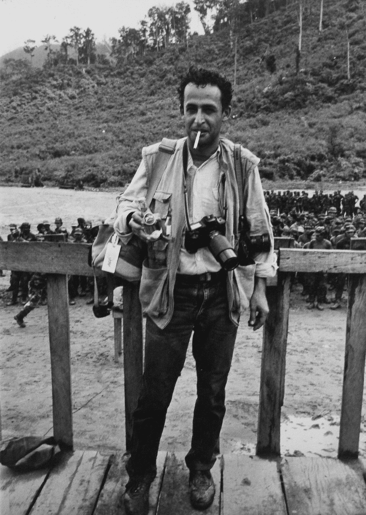 Manoocher at the Honduras - Nicaragua border, 1990 © Kaveh Rostamkhani