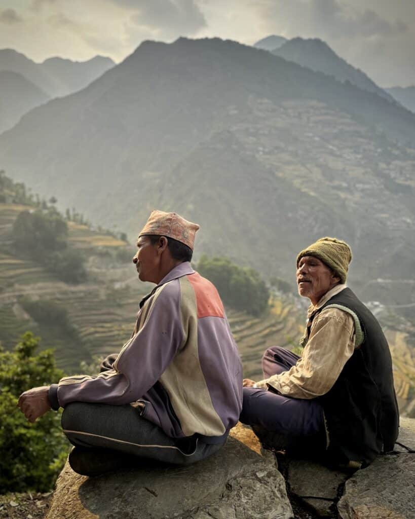 Sur le deuxième plus grand pont de singe du Nepal. © Samuel Urtado