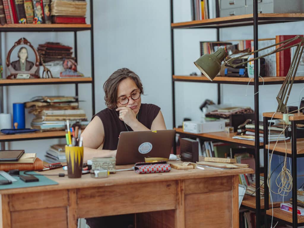 Cristina de Middel at her home. Salvador de Bahia, Brazil. 2022.