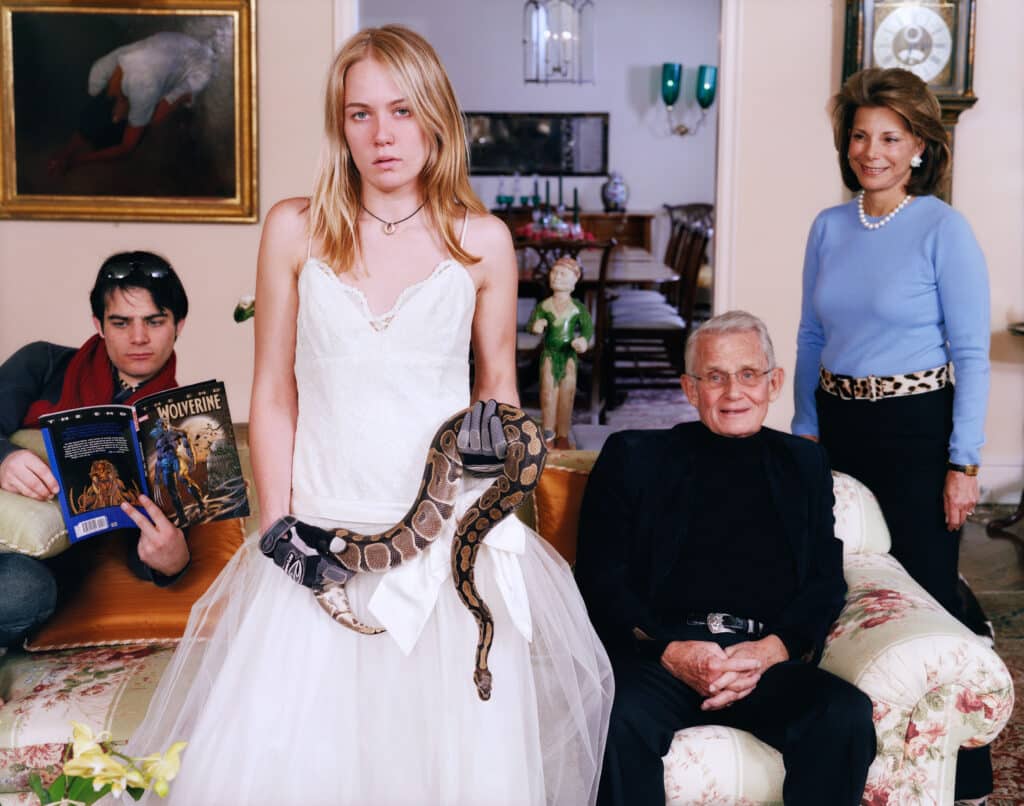 Family Commisson With Snake (Close Up), 2007 © Tina Barney