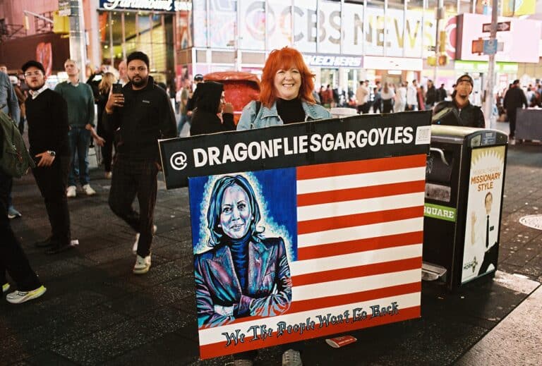 Jana, Time Square, November 5, 2024 © Robert E. Gerhardt