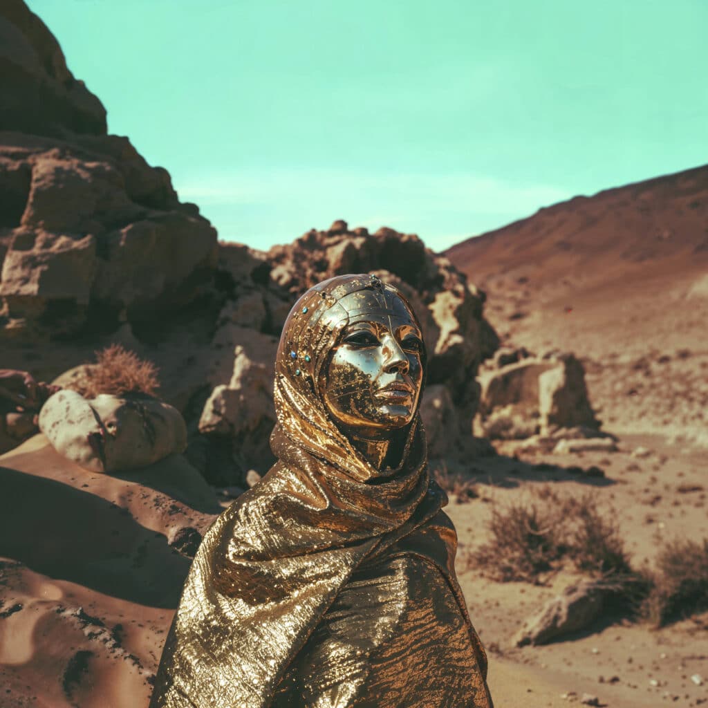 The Golden Mask, from the series Kush, 2024 © Delphine Diallo