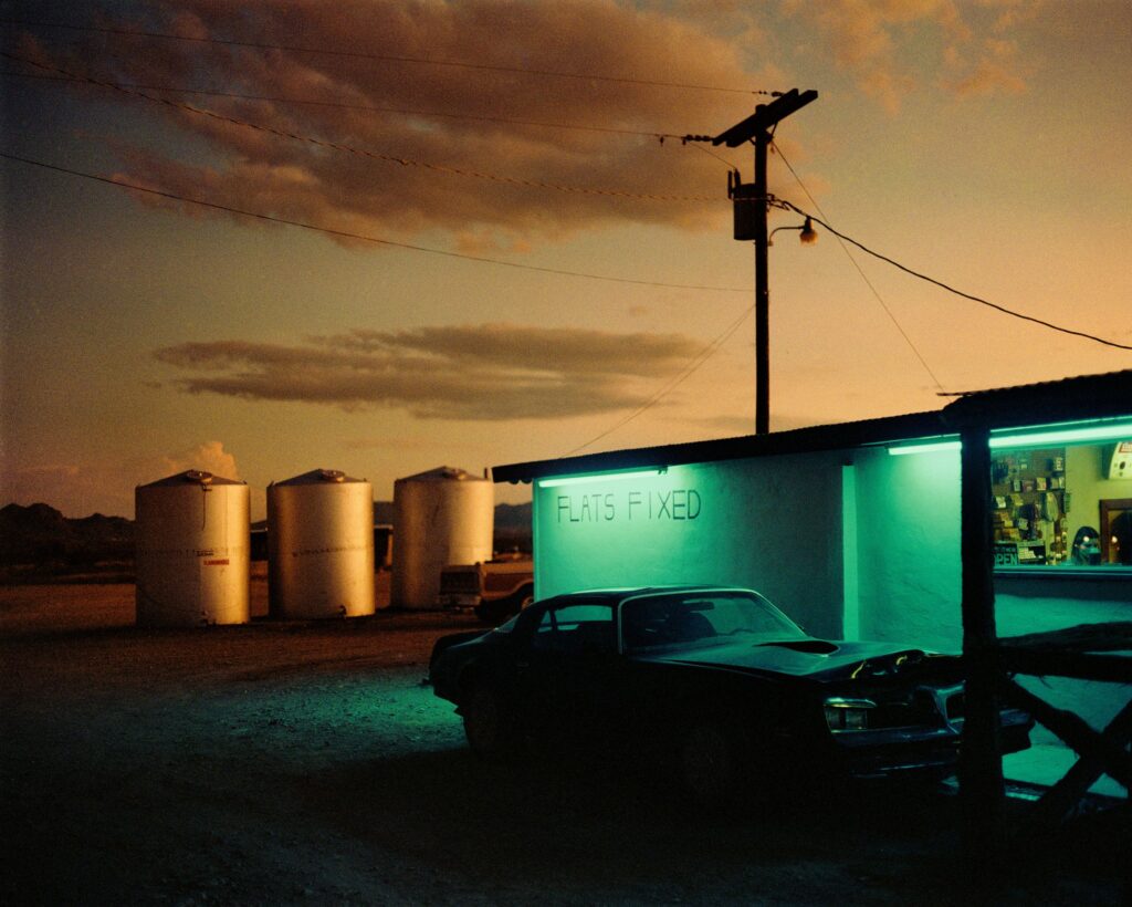 Flammable I, 1983, Terlingua, Texas C Print on Fuji Flex, Image: 20 x 25 inches © Wim Wenders/ Wenders Images and Howard Greenberg Gallery