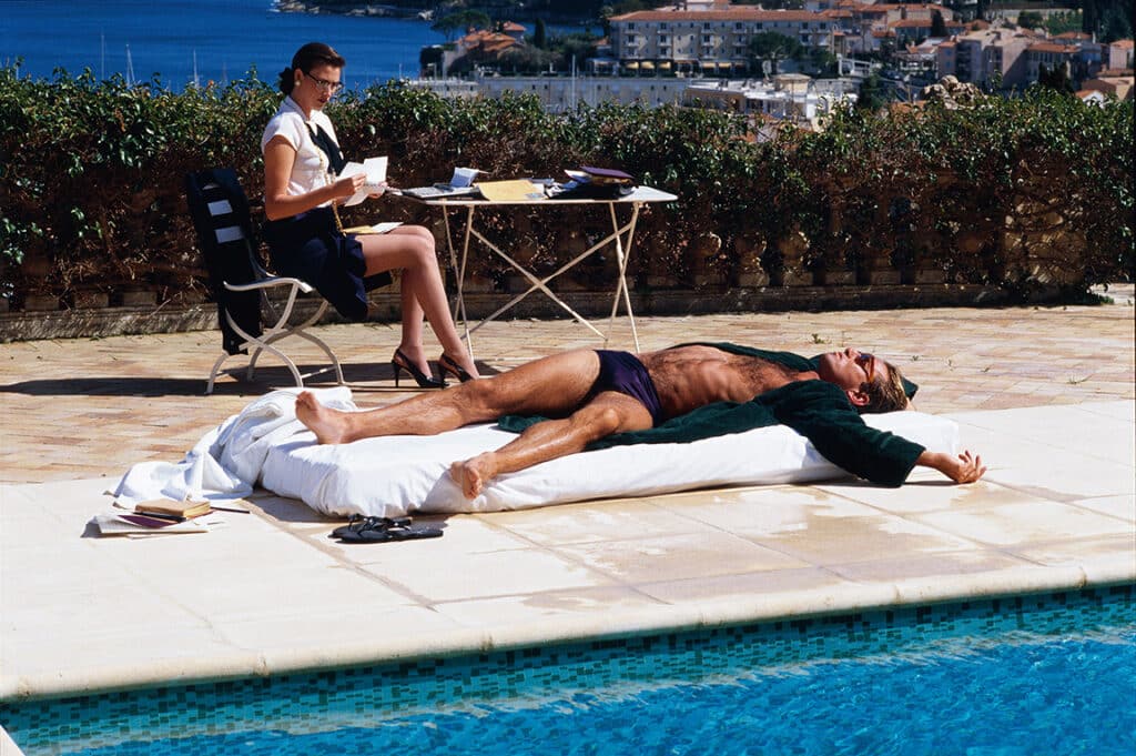 Un homme et une femme, Cap Ferrat, France, US VOGUE, 1984 © Denis Piel / Courtesy of Staley-Wise Gallery, New York